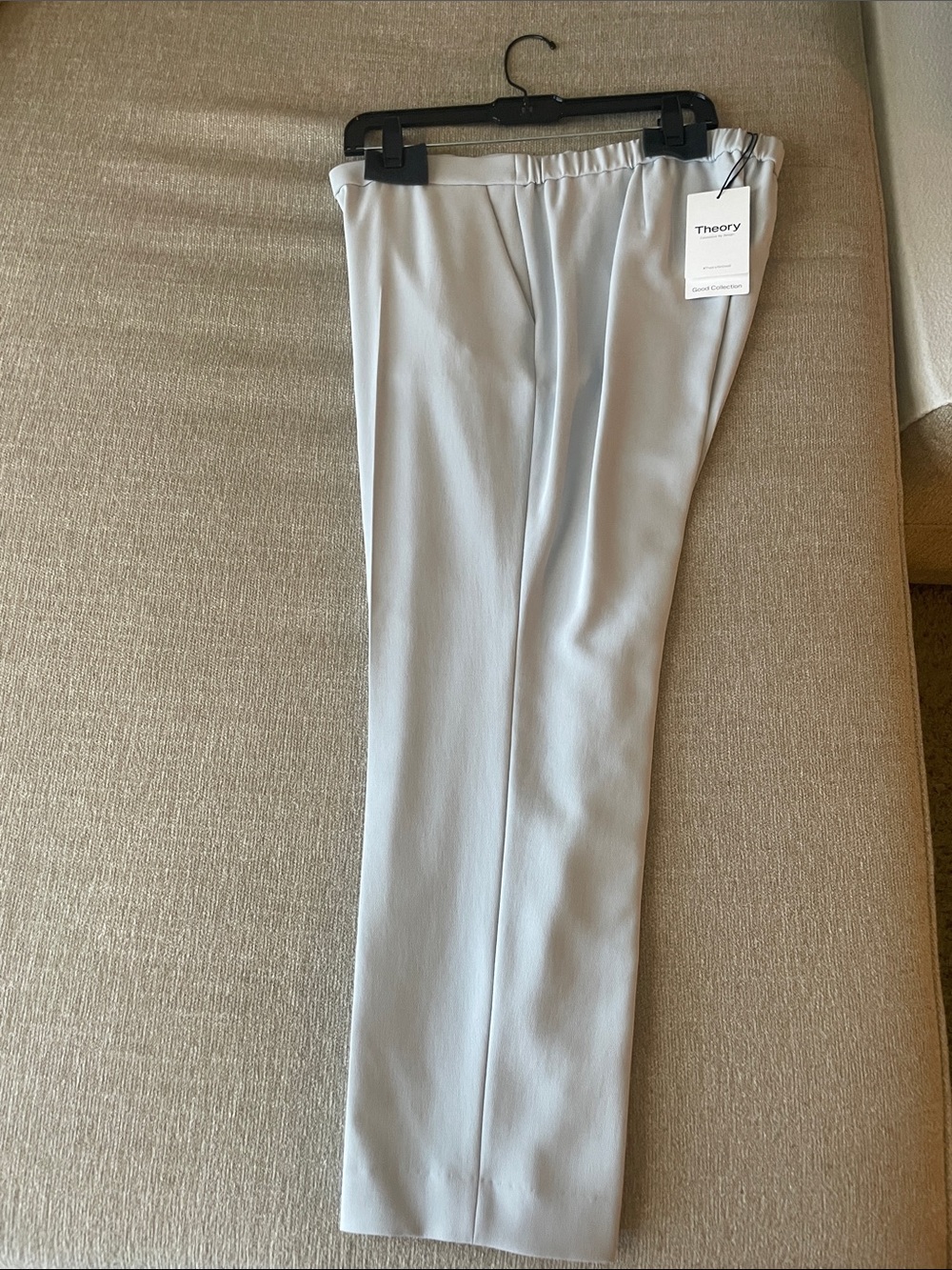 Theory Treeca Pull On Women’s Pale Gray Dress Pants